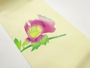 塩瀬花葉模様名古屋帯